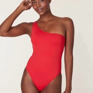 Andie Swim The Nantucket One Piece Swimsuit Cherry Red